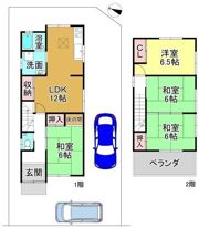 貸家 大津市衣川の間取り画像