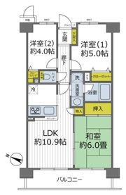 ベイサイトコート横浜の間取り画像