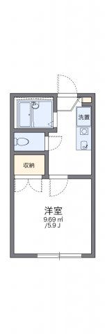 レオパレスKUROISHIの間取り画像