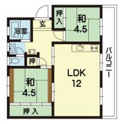 鍬守ビルの間取り画像