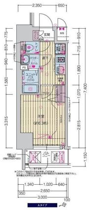 プレサンス四天王寺前夕陽ヶ丘ヴィリードの間取り画像
