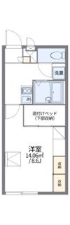 レオパレスヤングフォレストBの間取り画像