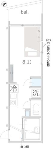 ブロッサムテラス町屋の間取り画像