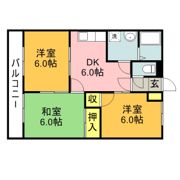 サンコート立岩Bの間取り画像