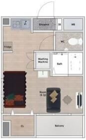 シティコーポ中崎の間取り画像