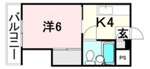 コーポ新の間取り画像