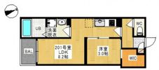 Regalest 奥田本町Ⅱ(レガリスト オクダホンマチツーの間取り画像