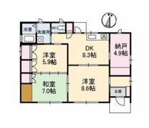 中庄貸家の間取り画像