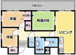 カーサメイヒルズの間取り画像