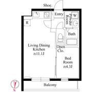 CASA FIORE 南千住の間取り画像