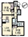 アン アロウ ガァデンズ A棟の間取り画像