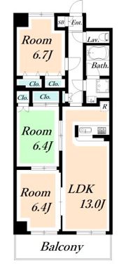 フレア浦安の間取り画像