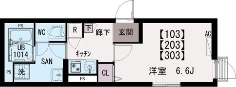 イクシオ六月の間取り画像