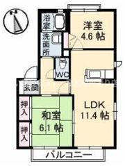 YMハイツ C棟の間取り画像