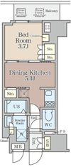 クレストコート堂島の間取り画像