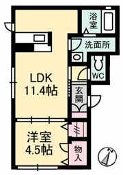 シャーメゾン千春の間取り画像