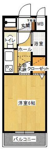 エステートモア大名の間取り画像