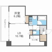 クロスレジデンス大阪新町の間取り画像