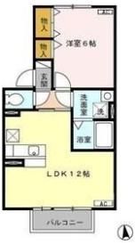 クレール天神 Aの間取り画像