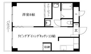 メゾンドール勝山の間取り画像