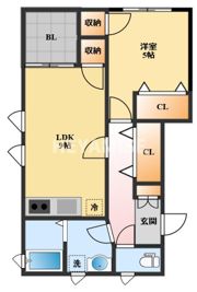 パークサイドAの間取り画像