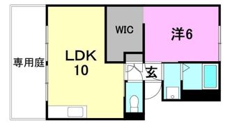 コーポラル高野 1の間取り画像