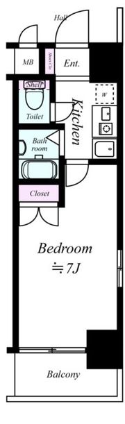 ラナップスクエア天満プライムの間取り画像