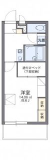 レオパレス赤間宮前の間取り画像