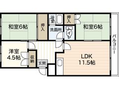 第1コーポ中尾の間取り画像