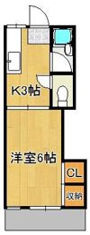 コーポあおいの間取り画像