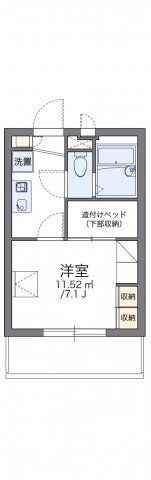 レオパレスクワトロの間取り画像