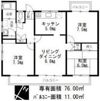 中部東山荘北棟の間取り画像