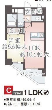 ティーズガーデンの間取り画像