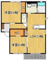 三洋タウン上香月Aの間取り画像