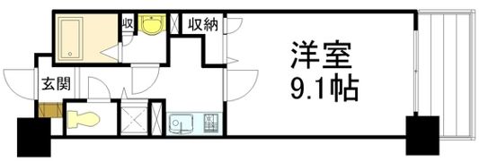 ヴィラージュ十日市の間取り画像