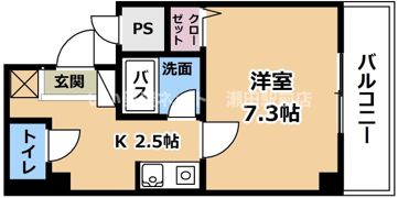 サニープレイス中西の間取り画像