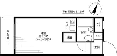 ライオンズマンション荏原中延の間取り画像