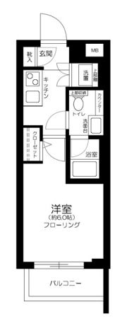 PREMIUM CUBE 中野新橋の間取り画像