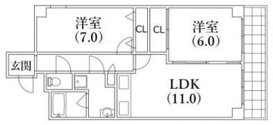 アルカンシェル岡本の間取り画像