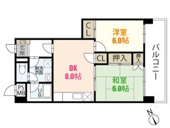 メープル祇園の間取り画像