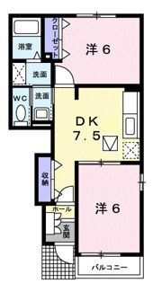 スプリングコートBの間取り画像
