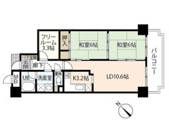 己斐本町コープマンションの間取り画像