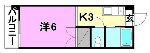 メゾン高砂の間取り画像