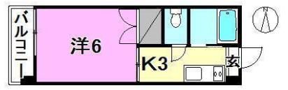 メゾン高砂の間取り画像