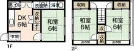 上安アパート A棟の間取り画像
