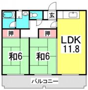 第2しづマンションの間取り画像