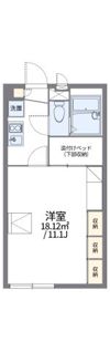 レオパレスヴィクトワールの間取り画像