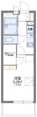 レオパレスプレミール中浦和Ⅰの間取り画像