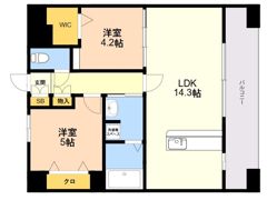 KL東比恵2の間取り画像