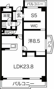 茶屋ヶ坂プログレスの間取り画像